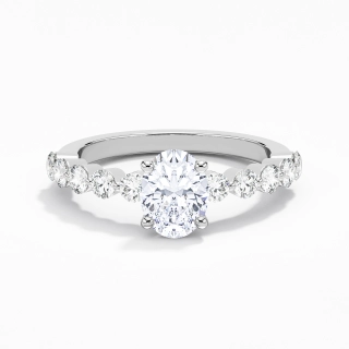 Classic Oval 1.50ct Moissanite Engagement Ring