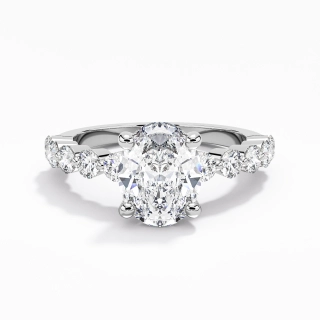 2.00ct Moissanite Engagement Ring 925 Sterling Silver