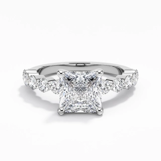 2.00ct Moissanite Engagement Ring 925 Sterling Silver