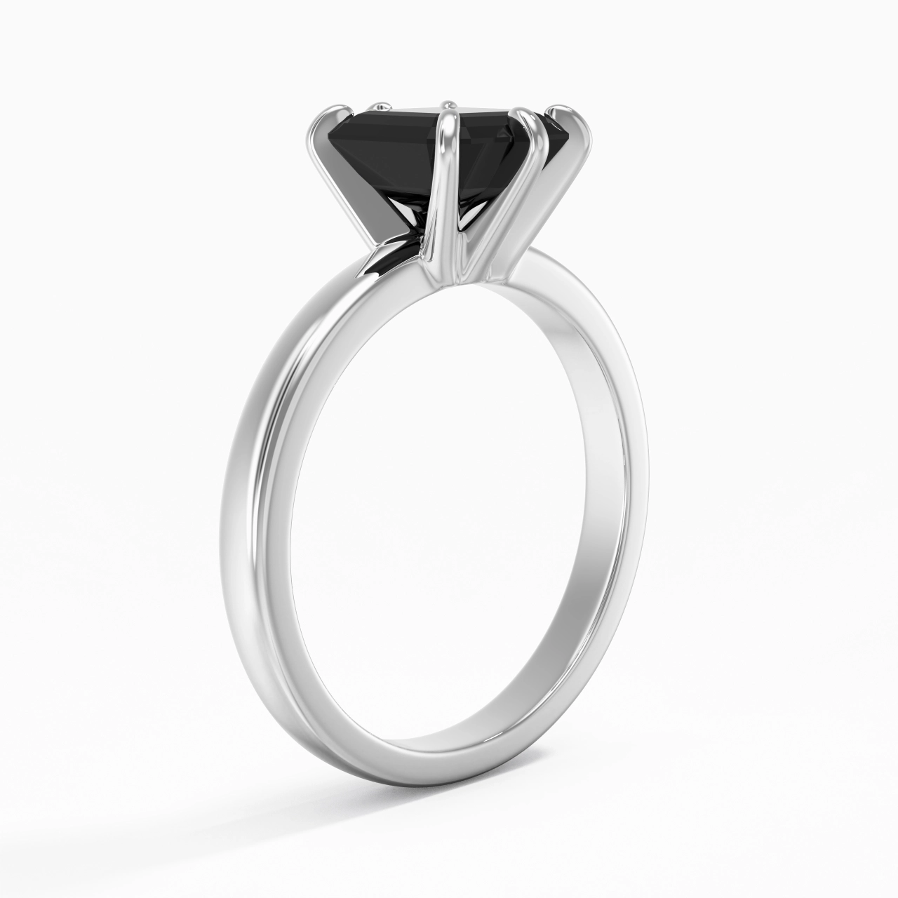 2.00ct Moissanite Zircon cubique Bague de fiançailles Argent sterling 925