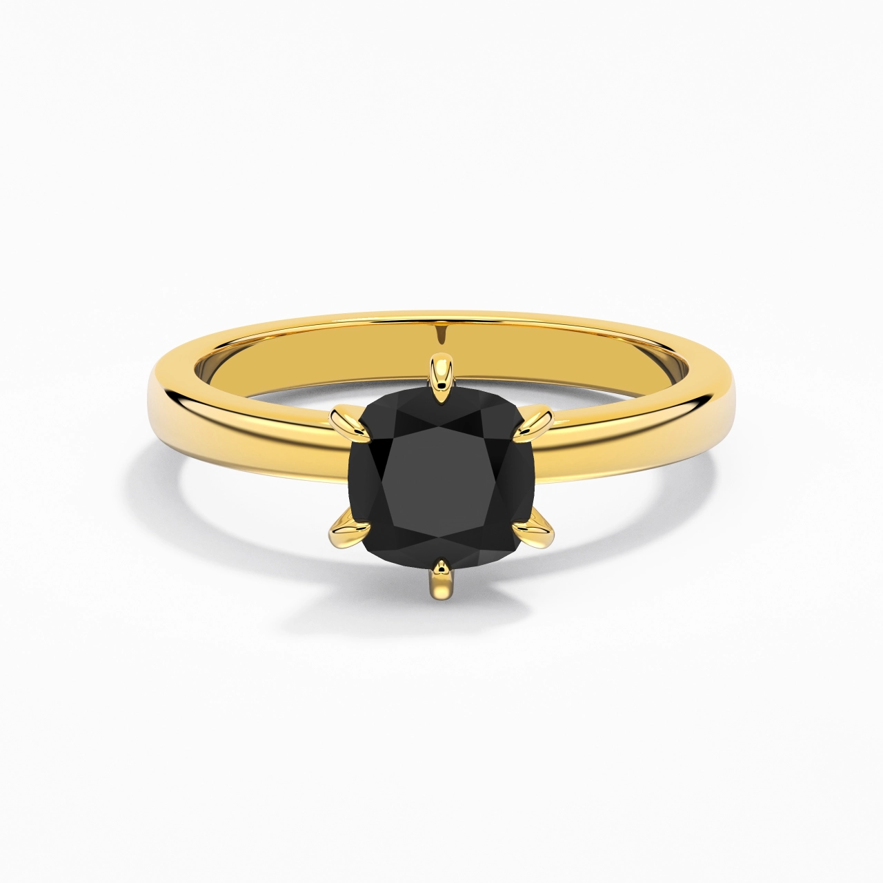 1.50ct Moissanite Zircon cubique Bague de fiançailles Argent sterling 925