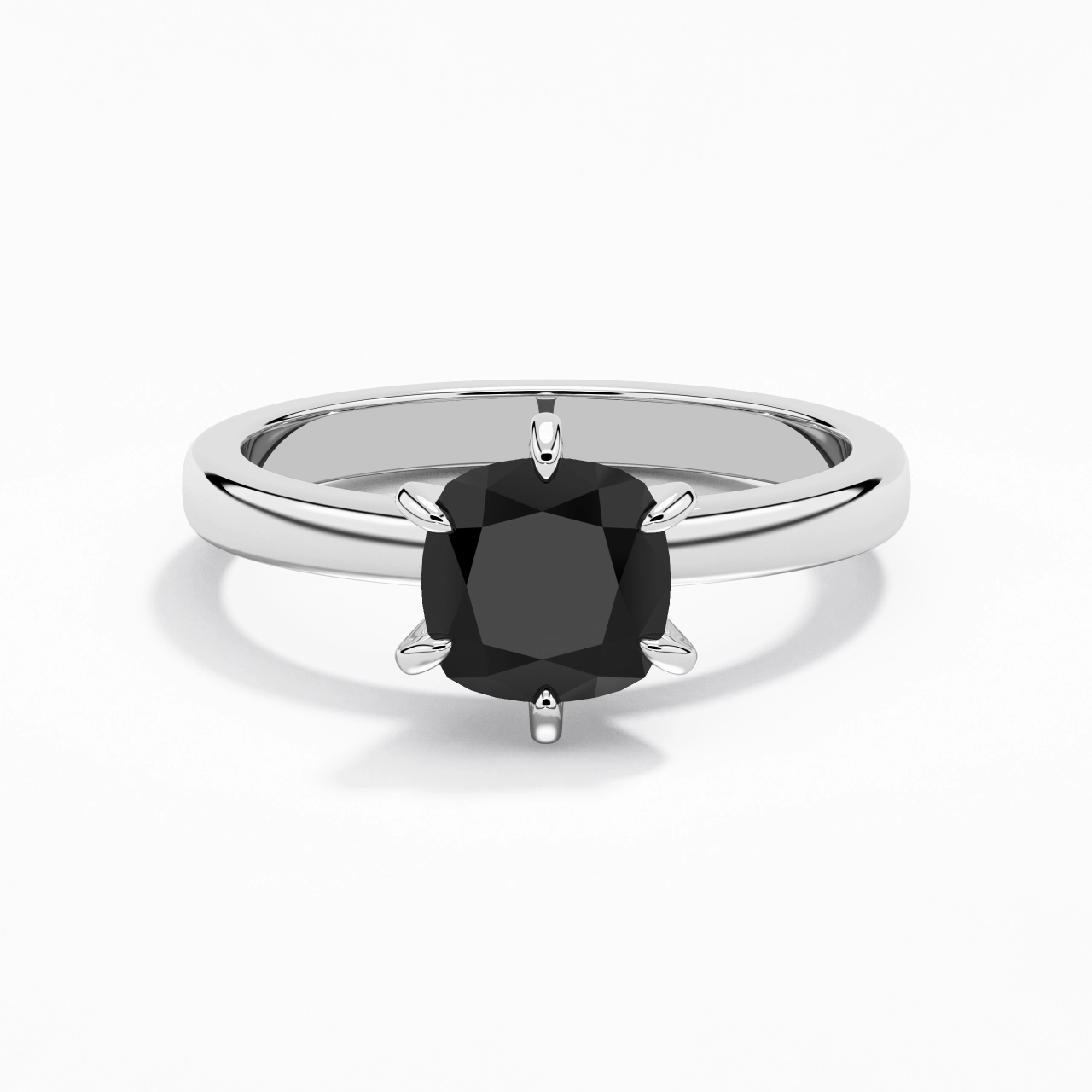 2.00ct Moissanite Zircon cubique Bague de fiançailles Argent sterling 925