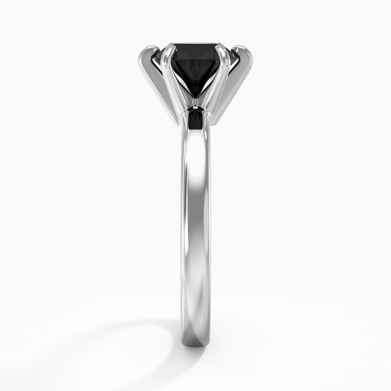 2.00ct Moissanite Zircon cubique Bague de fiançailles Argent sterling 925