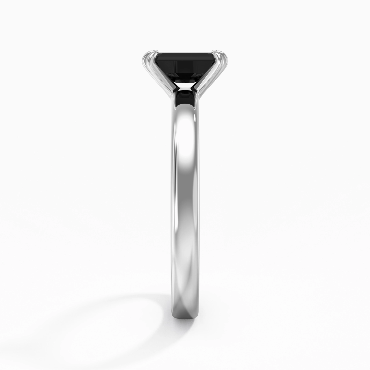 0.80ct Moissanite Zircon cubique Bague de fiançailles Argent sterling 925