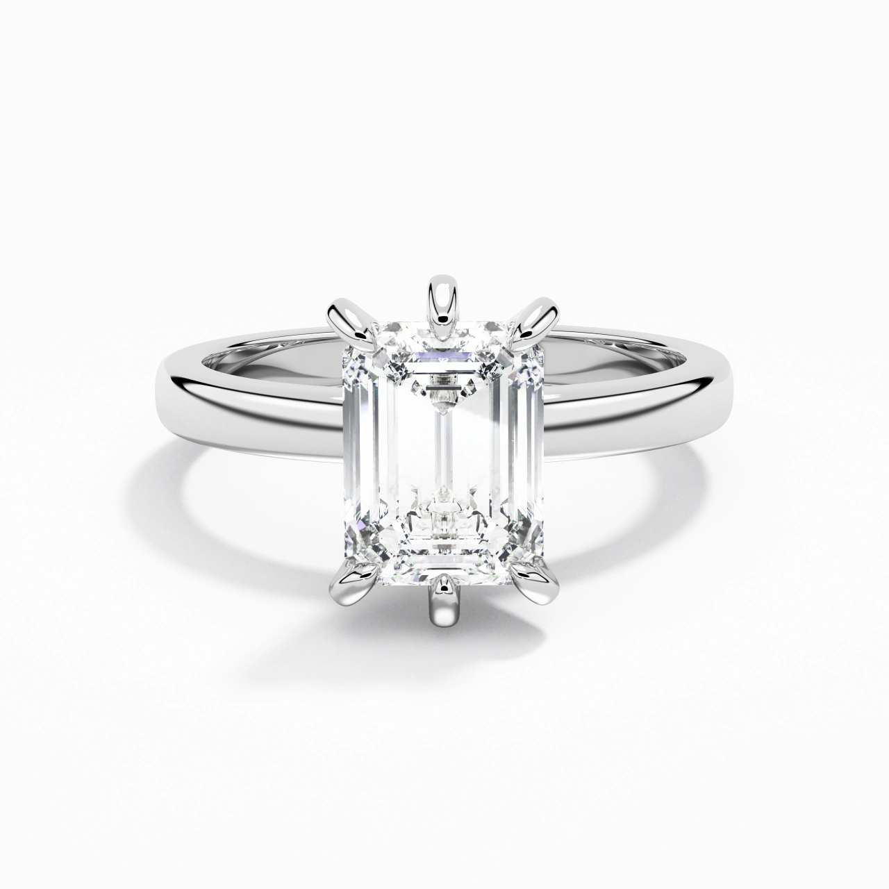 2.00ct Moissanite Moissanite Engagement Ring 925 Sterling Silver