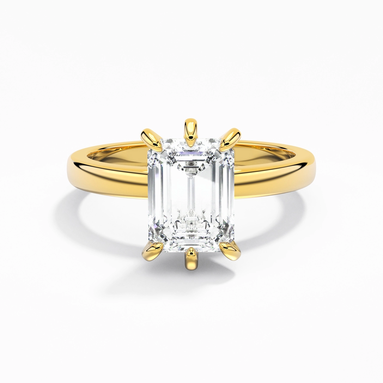 2.00ct Moissanite Moissanite Engagement Ring 18K Gold