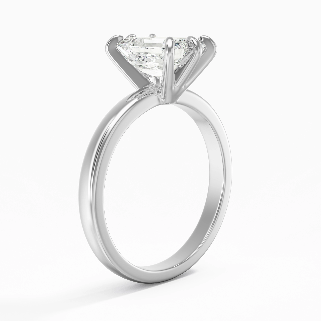 2.00ct Moissanite Moissanite Engagement Ring 925 Sterling Silver