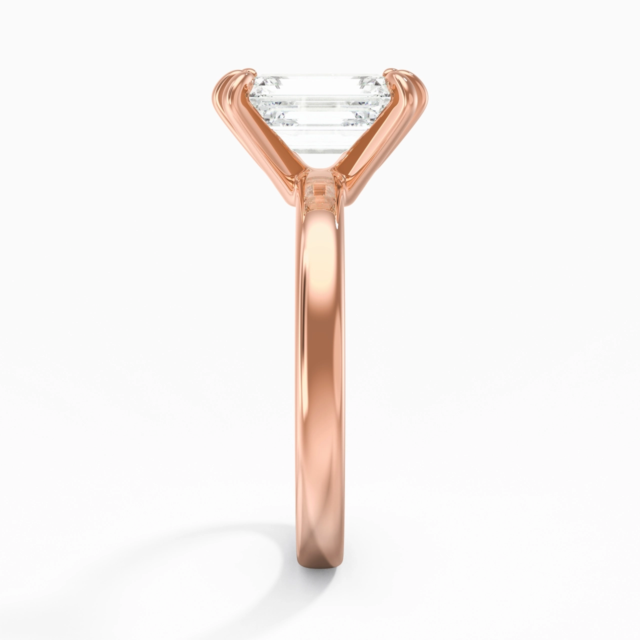 2.00ct Moissanite Moissanite Engagement Ring 14K Rose Gold