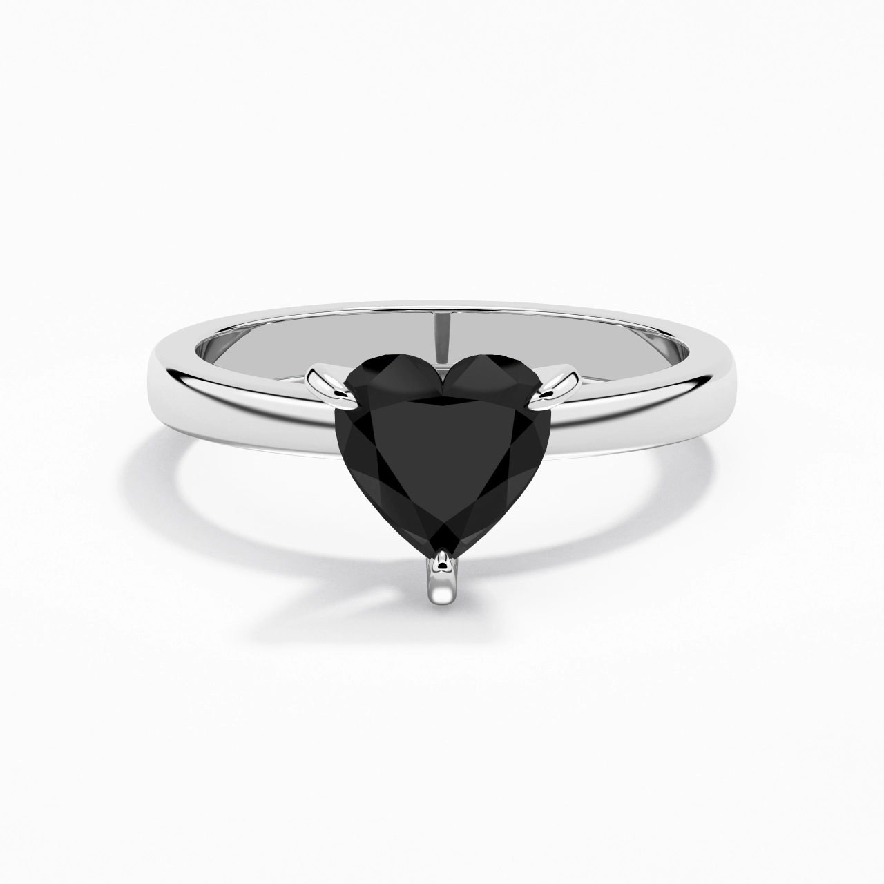 1.50ct Moissanite Zircon cubique Bague de fiançailles Argent sterling 925