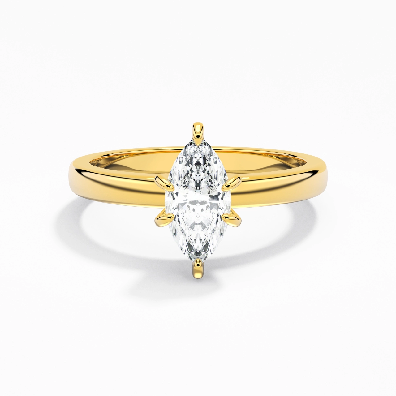 0.80ct Moissanite Moissanite Bague de fiançailles Argent sterling 925
