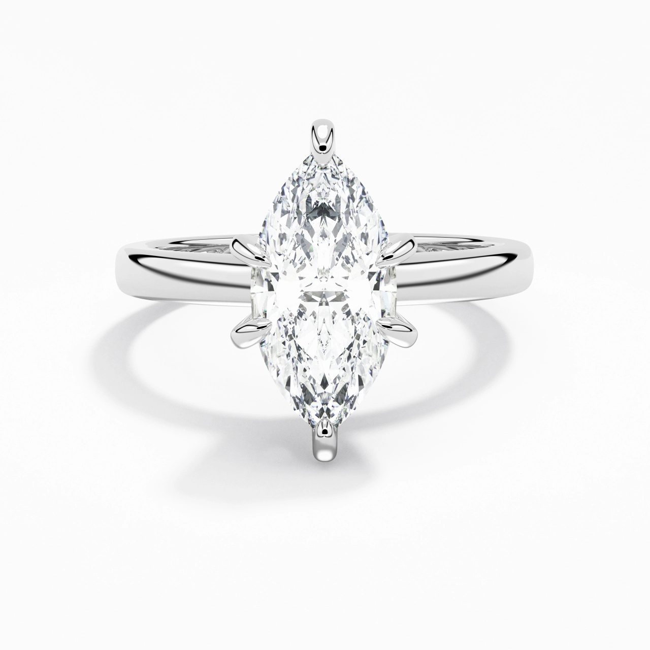 2.00ct Moissanite Moissanite Engagement Ring Platinum