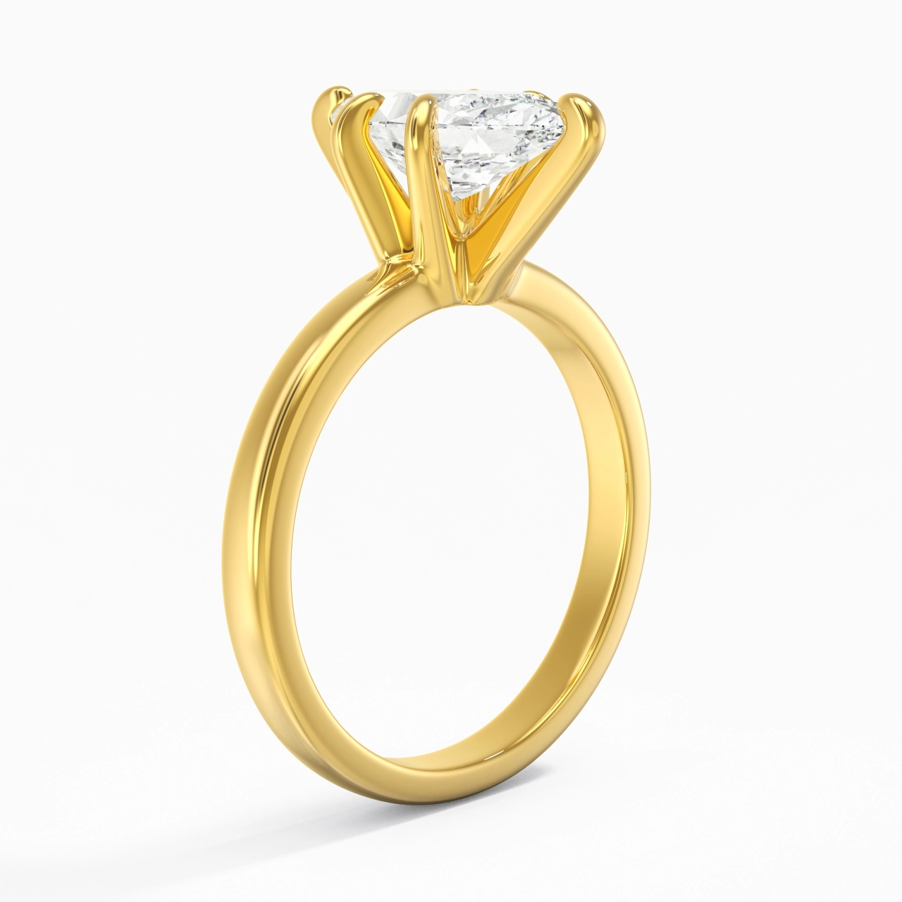 2.00ct Moissanite Moissanite Engagement Ring 18K Gold