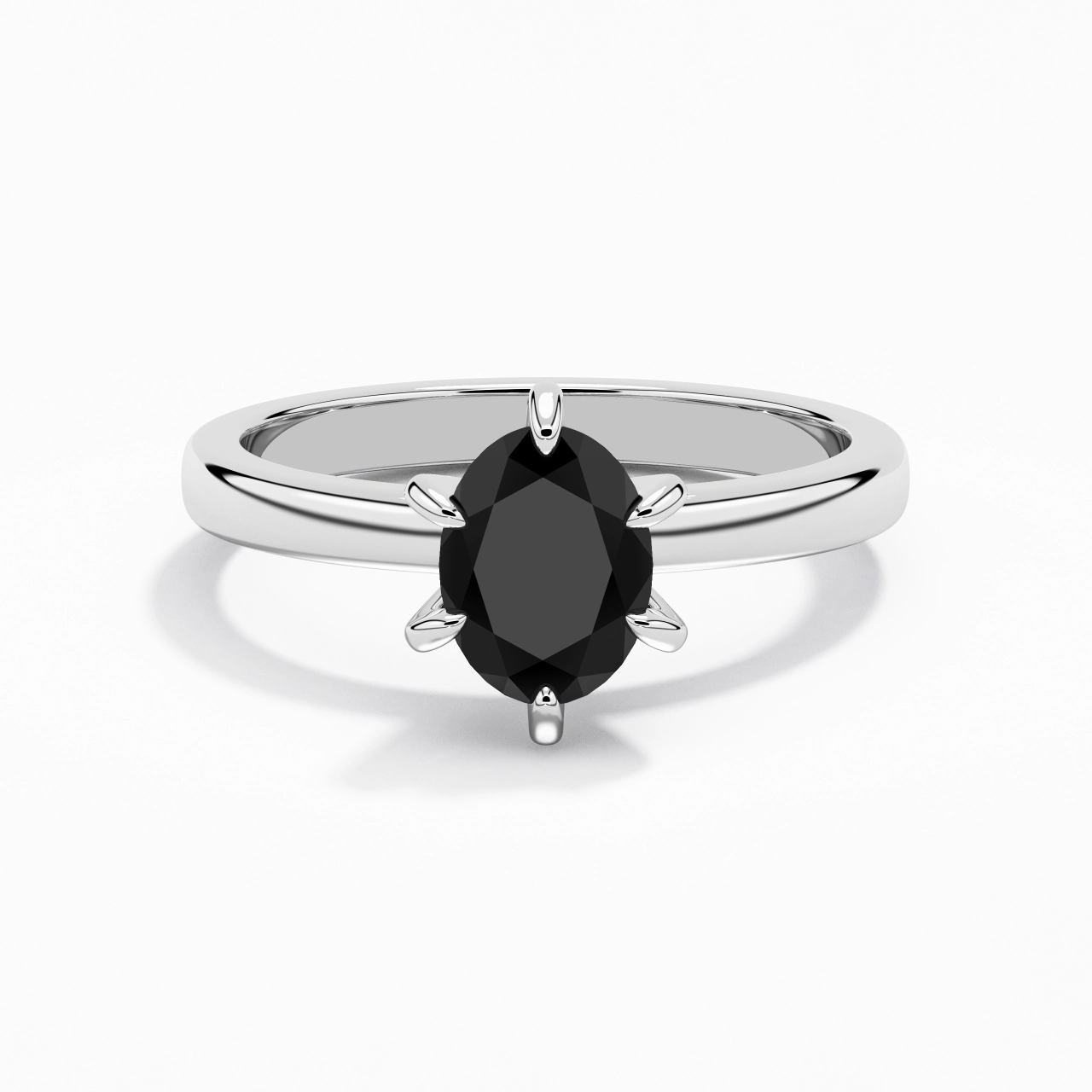 1.50ct Moissanite Cubic Zirconia Engagement Ring 925 Sterling Silver