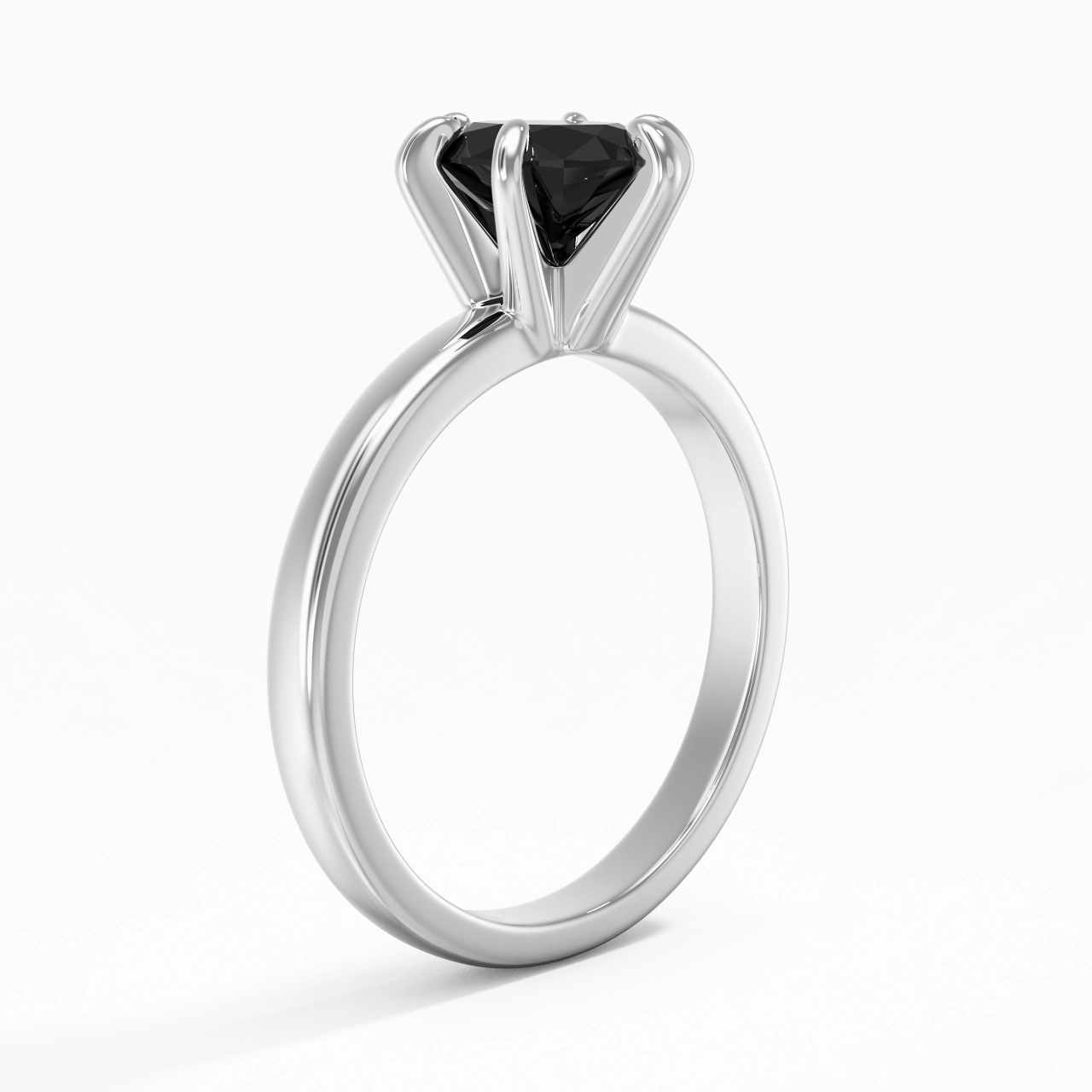 1.50ct Moissanite Cubic Zirconia Engagement Ring 925 Sterling Silver