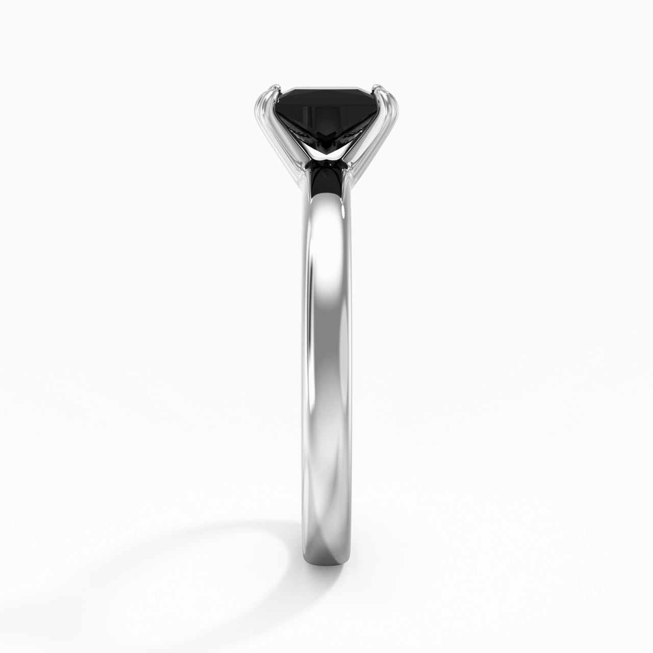 1.00ct Moissanite Zircon cubique Bague de fiançailles Argent sterling 925