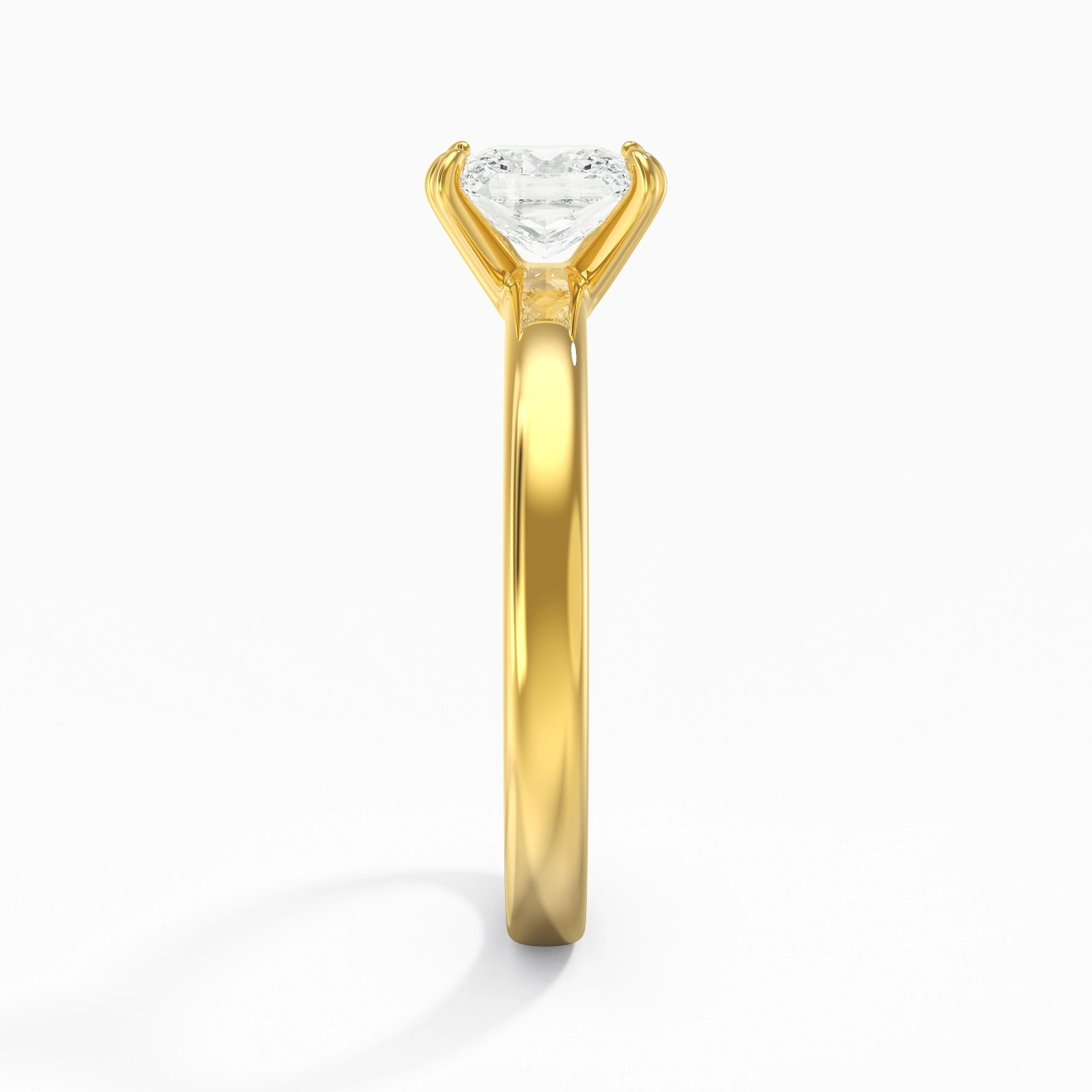 1.00ct Moissanite Moissanite Bague de fiançailles Or 18 carats