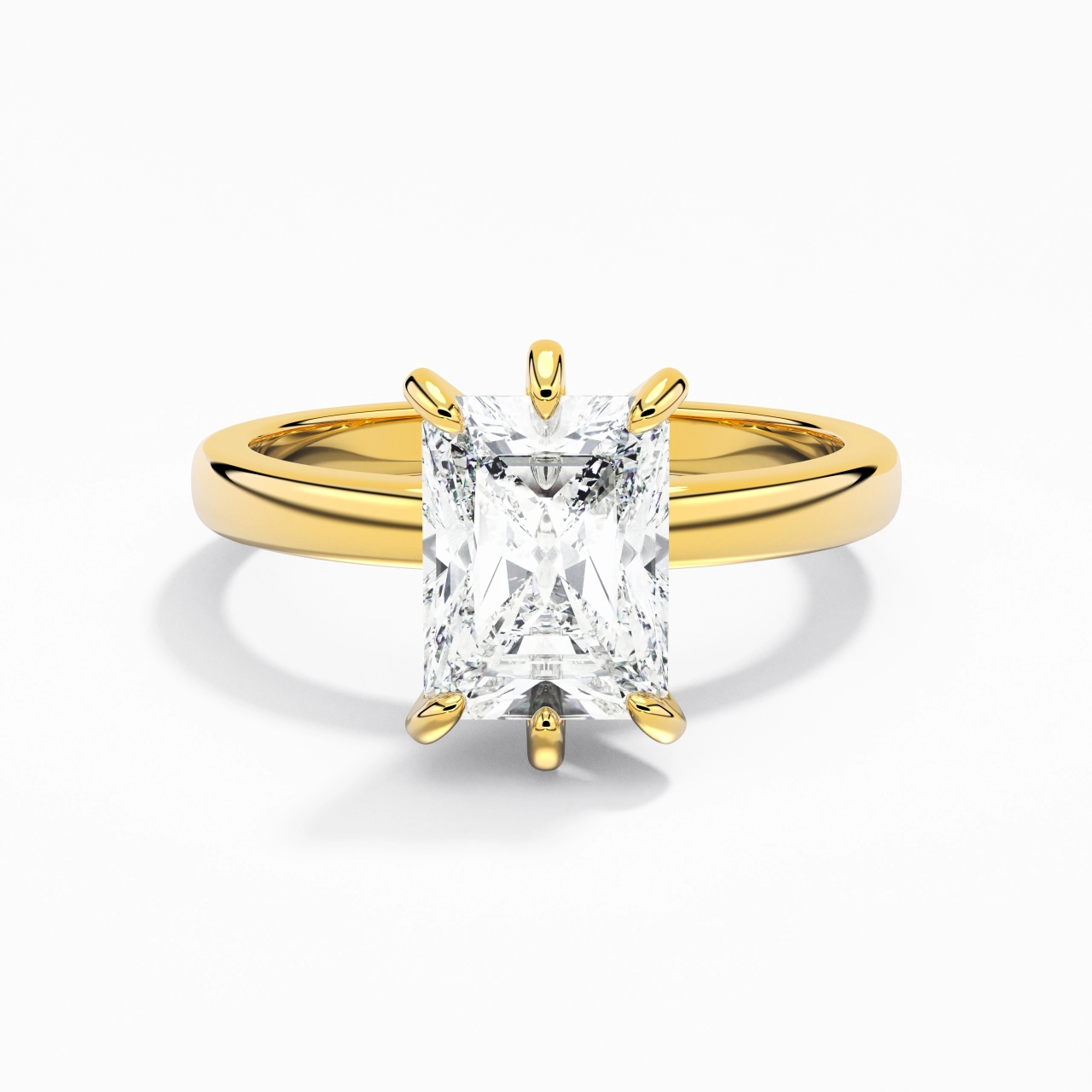 2.00ct Moissanite Moissanite Engagement Ring 14K Gold