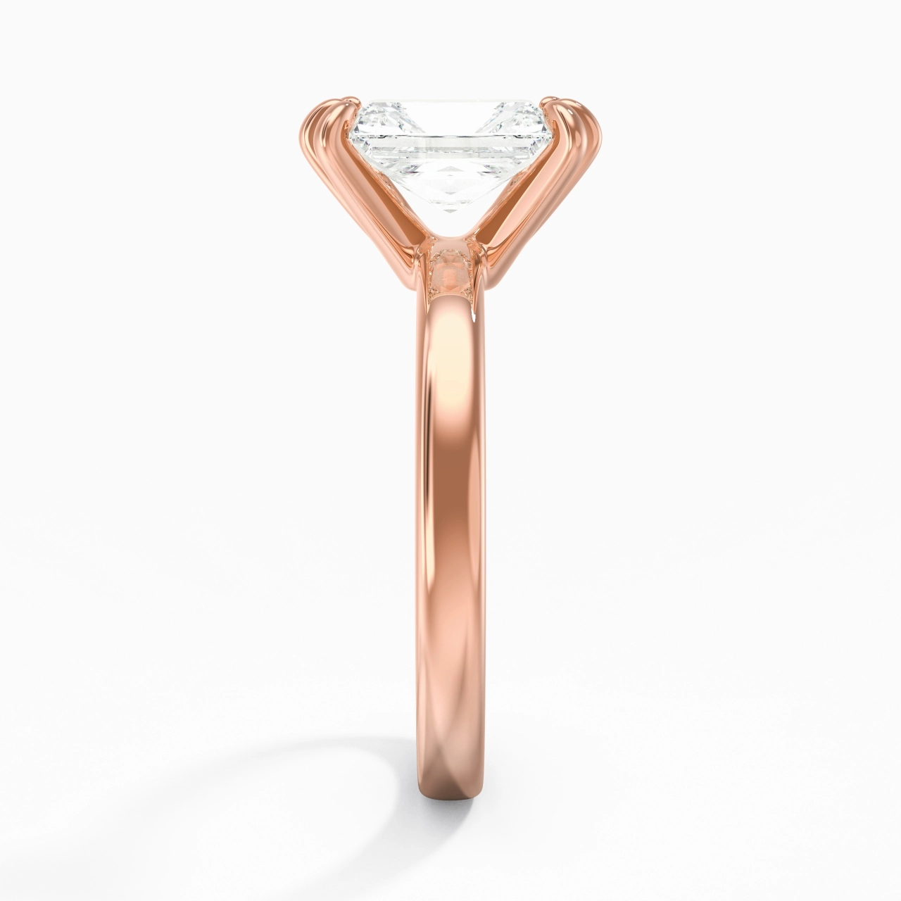 2.00ct Moissanite Moissanite Engagement Ring 14K Rose Gold