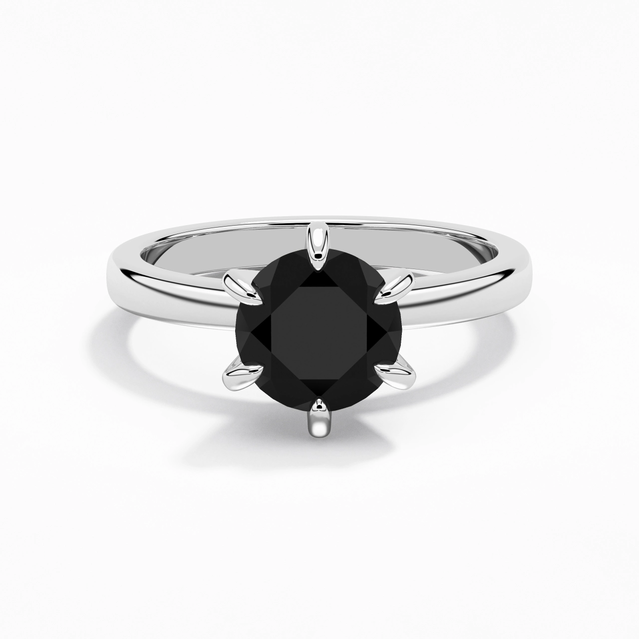 2.00ct Moissanite Zircon cubique Bague de fiançailles Argent sterling 925