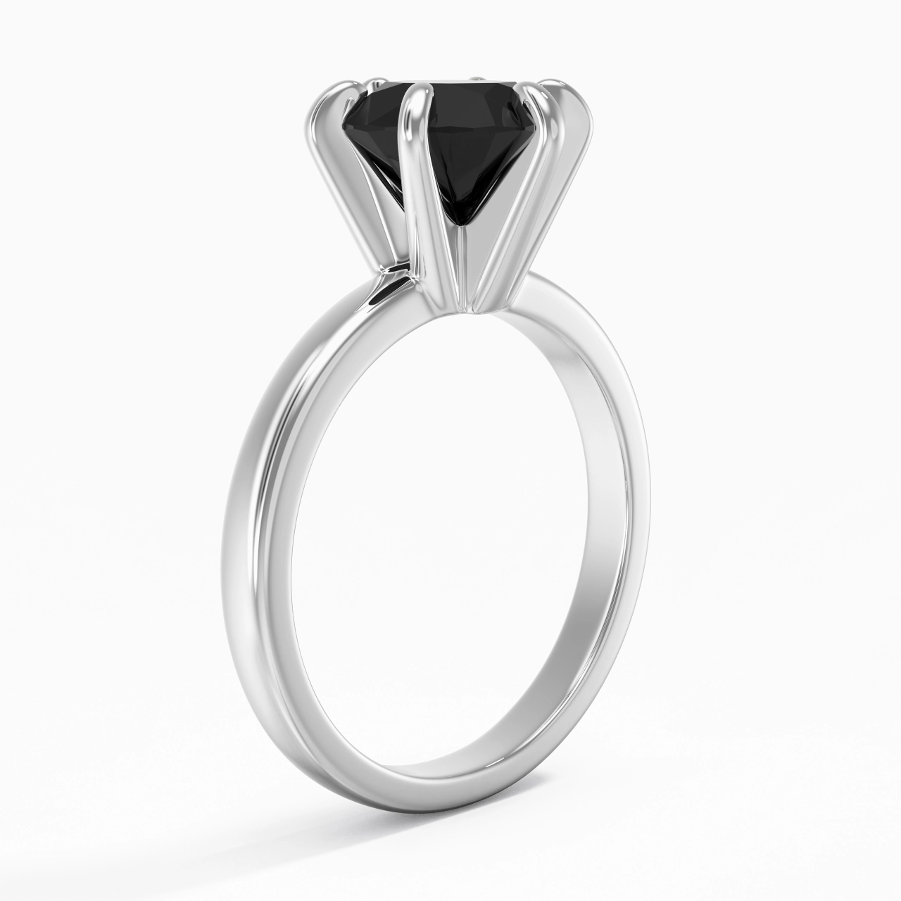 2.00ct Moissanite Zircon cubique Bague de fiançailles Argent sterling 925