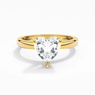 1.50ct Moissanite Engagement Ring 14K Gold