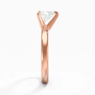 1.00ct Moissanite Engagement Ring 18K Rose Gold