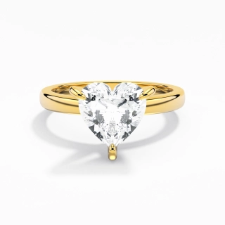 2.00ct Moissanite Engagement Ring 14K Gold