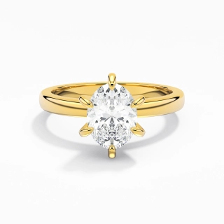 1.50ct Moissanite Engagement Ring 18K Gold