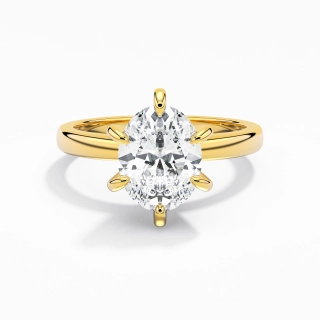 2.00ct Moissanite Engagement Ring 14K Gold