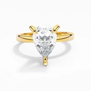 2.00ct Moissanite Engagement Ring 18K Gold