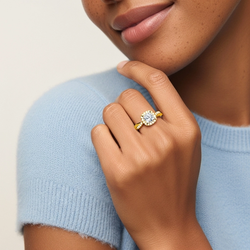 Graceful Cushion 2.00ct Moissanite Engagement Ring