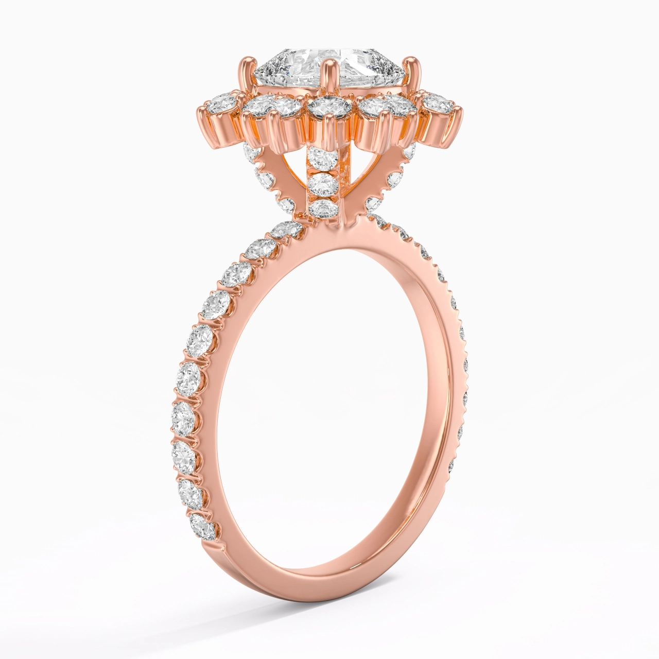 Lujo Cojín 2.00ct Moissanita Anillo de Compromiso