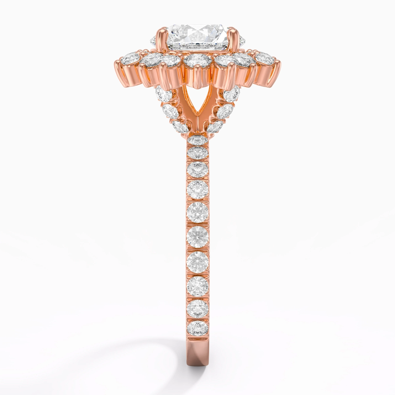 925 Sterling Silver Moissanite Engagement Ring