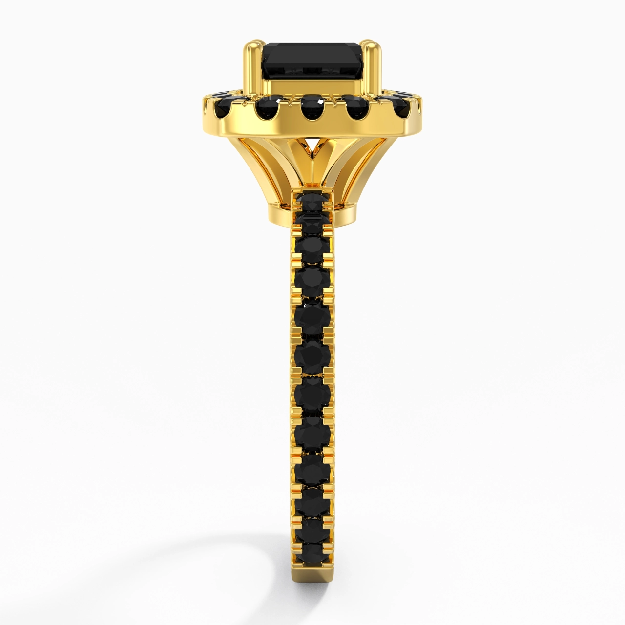 Delicado Asscher 1.50ct Circonio cúbico Anillo de Compromiso