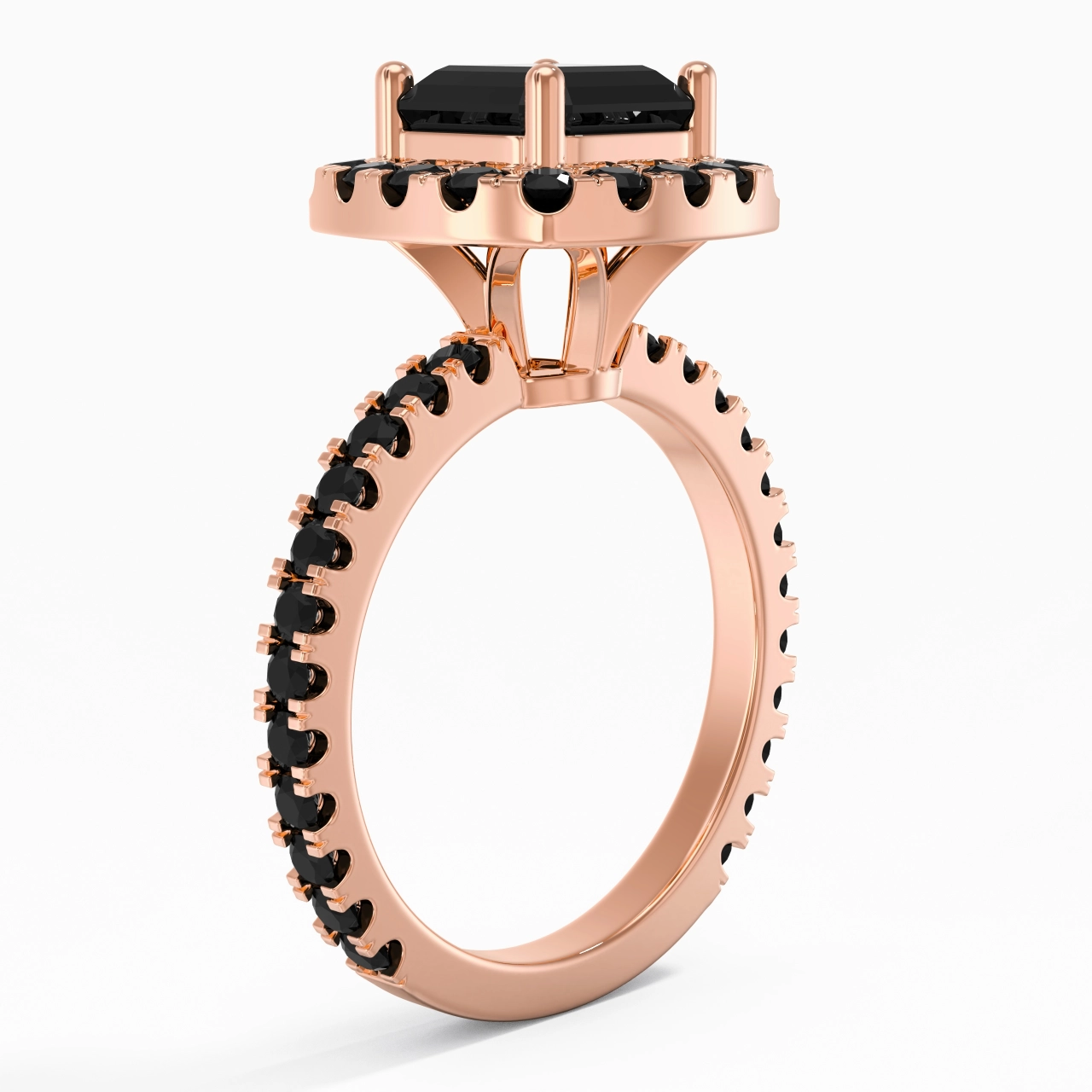 Delicado Asscher 2.00ct Circonio cúbico Anillo de Compromiso