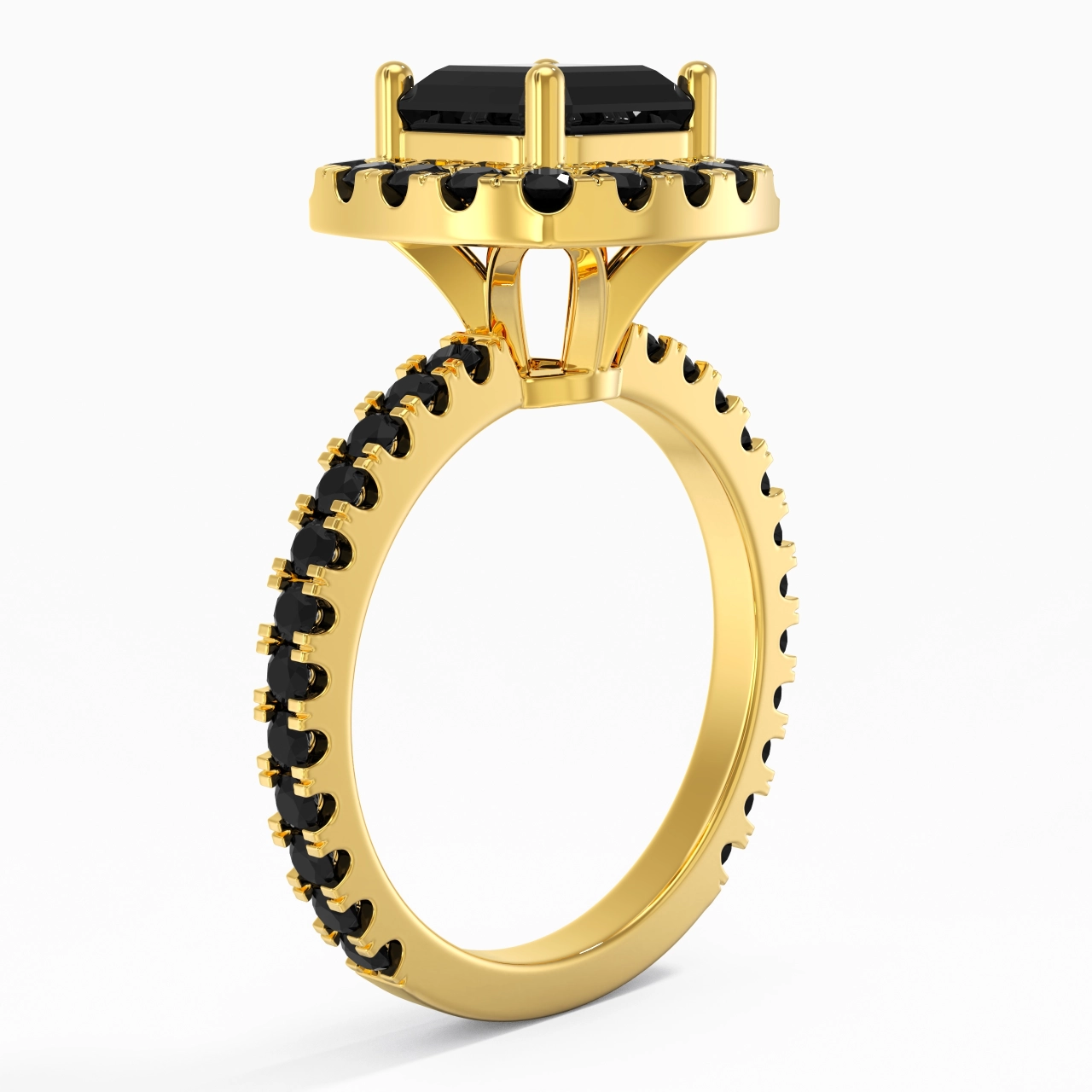 Delicado Asscher 2.00ct Circonio cúbico Anillo de Compromiso