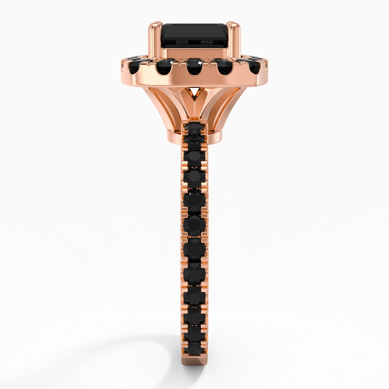 Delicado Asscher 2.00ct Circonio cúbico Anillo de Compromiso