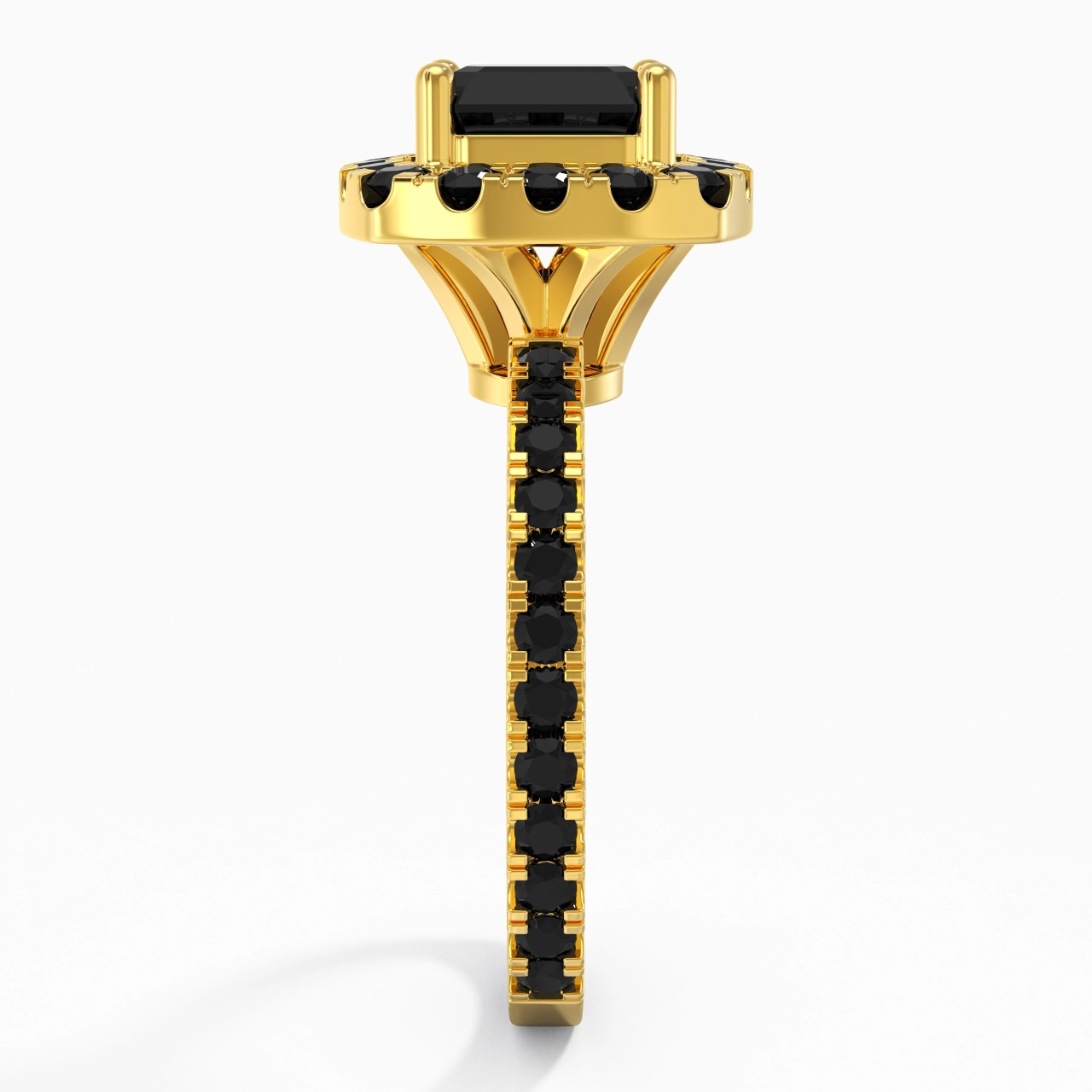 Delicado Asscher 2.00ct Circonio cúbico Anillo de Compromiso