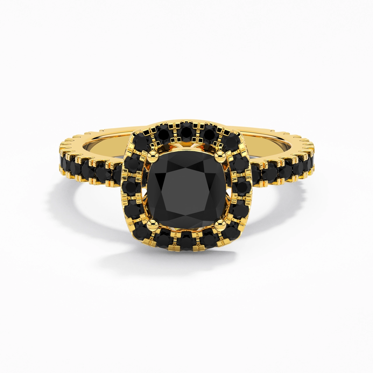 Delicado Cojín 1.50ct Circonio cúbico Anillo de Compromiso