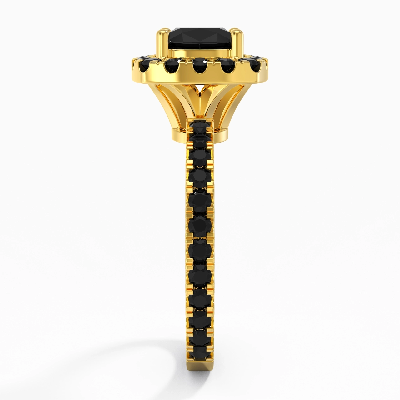 Delicado Cojín 1.50ct Circonio cúbico Anillo de Compromiso