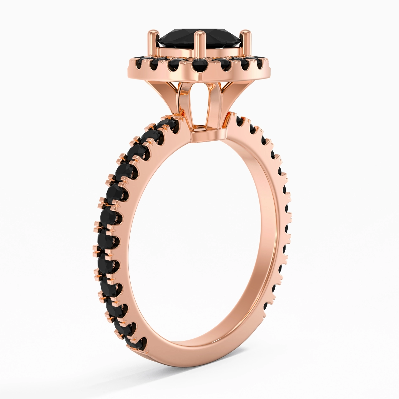 Delicado Cojín 1.00ct Circonio cúbico Anillo de Compromiso