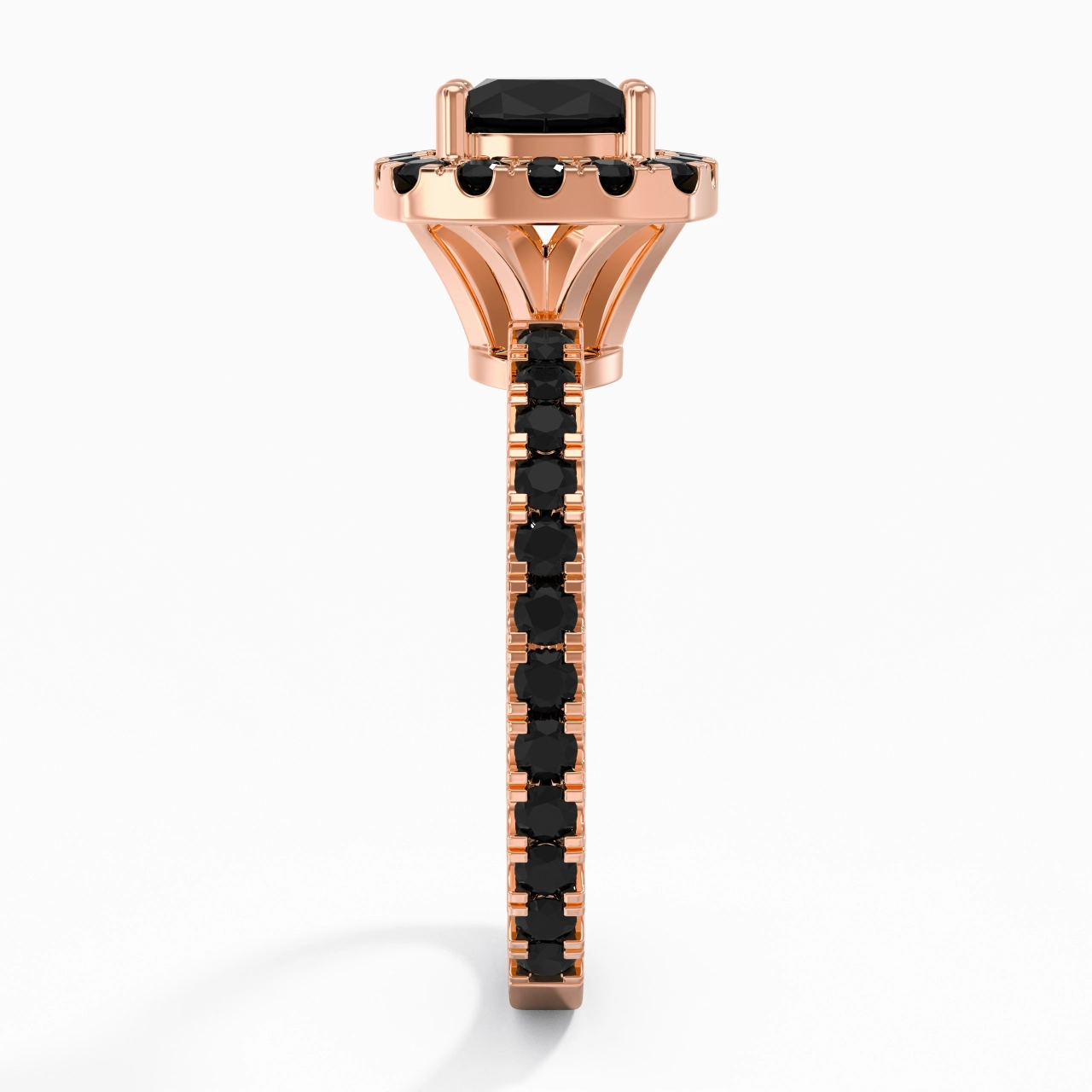 Delicado Cojín 1.00ct Circonio cúbico Anillo de Compromiso