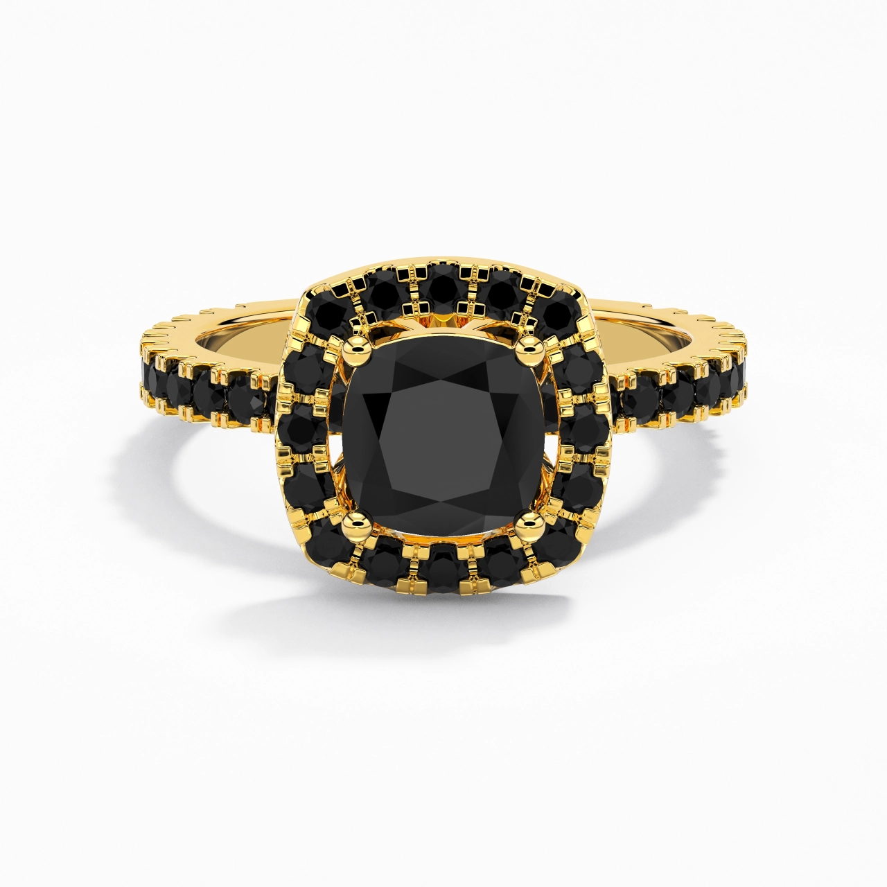 Delicado Cojín 2.00ct Circonio cúbico Anillo de Compromiso