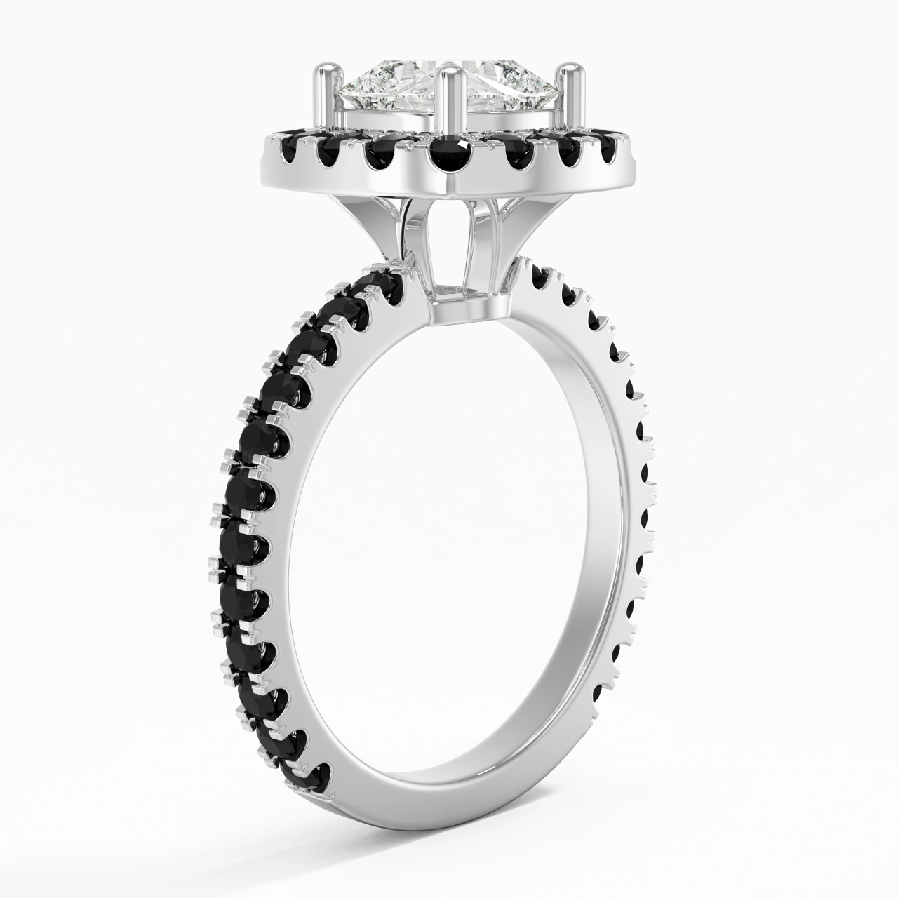 Delicado Cojín 2.00ct Circonio cúbico Anillo de Compromiso