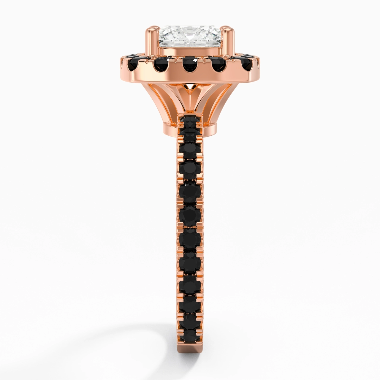 Delicado Cojín 2.00ct Circonio cúbico Anillo de Compromiso