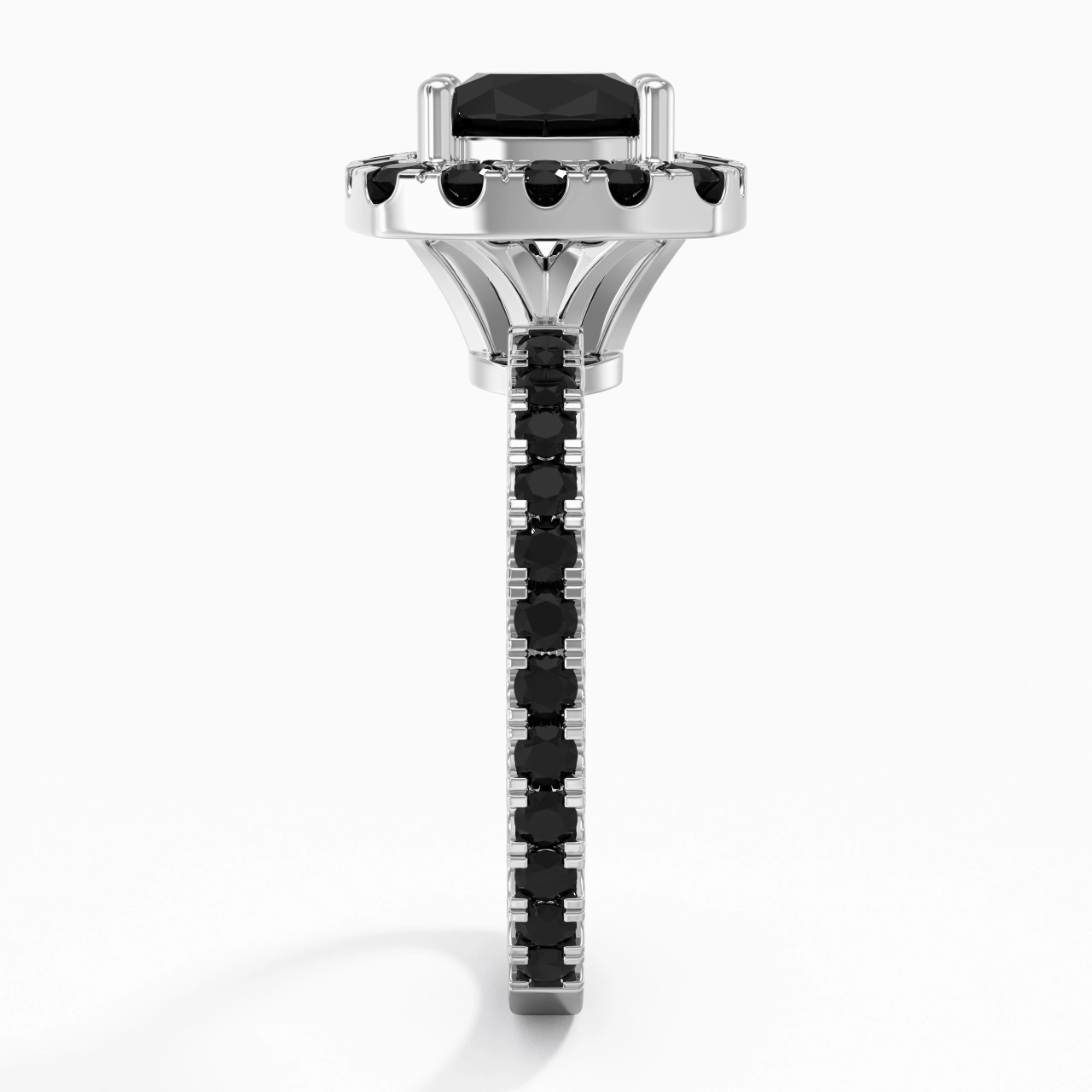 Delicado Cojín 2.00ct Circonio cúbico Anillo de Compromiso