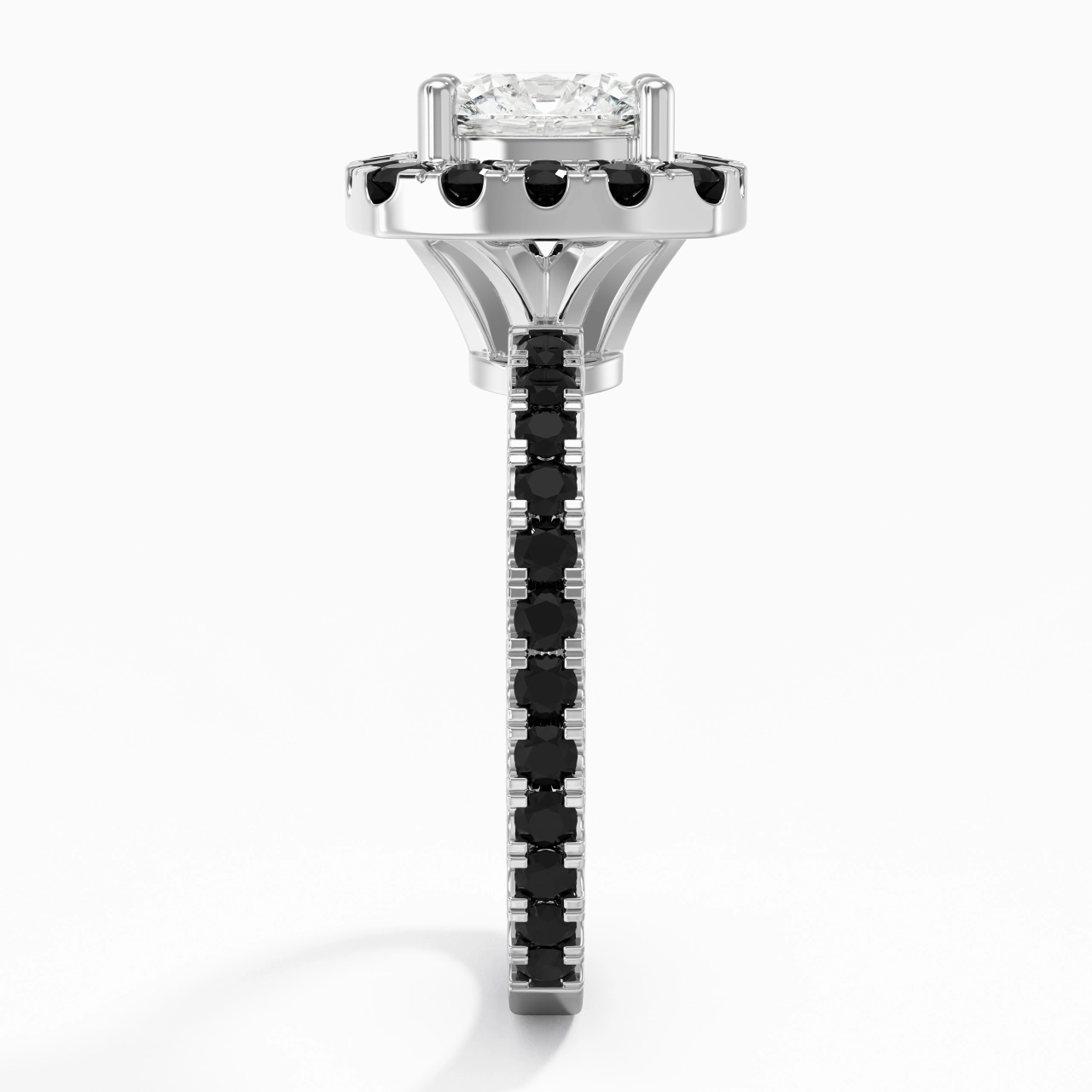 Delicado Cojín 2.00ct Circonio cúbico Anillo de Compromiso