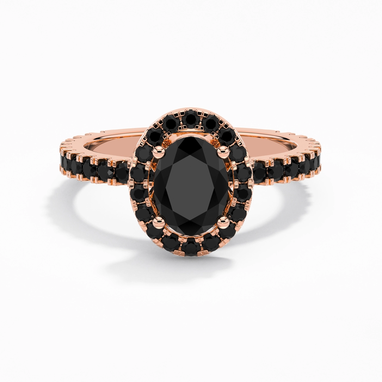 Delicado Ovalado 1.50ct Circonio cúbico Anillo de Compromiso