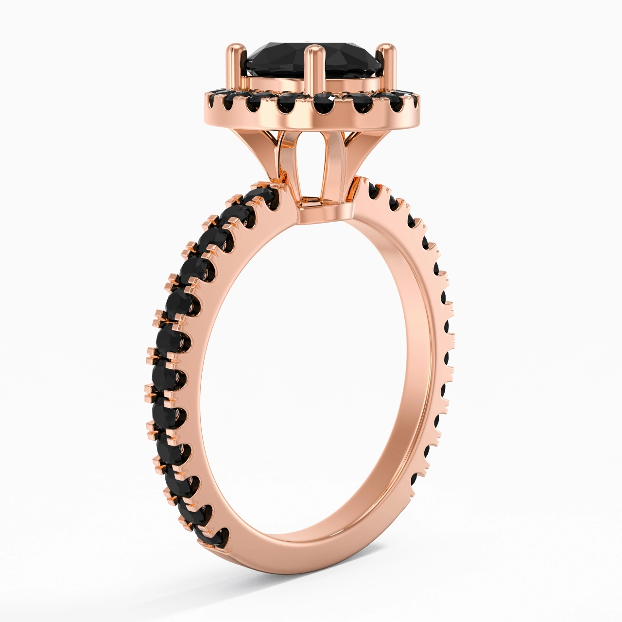 Delicado Ovalado 1.50ct Circonio cúbico Anillo de Compromiso