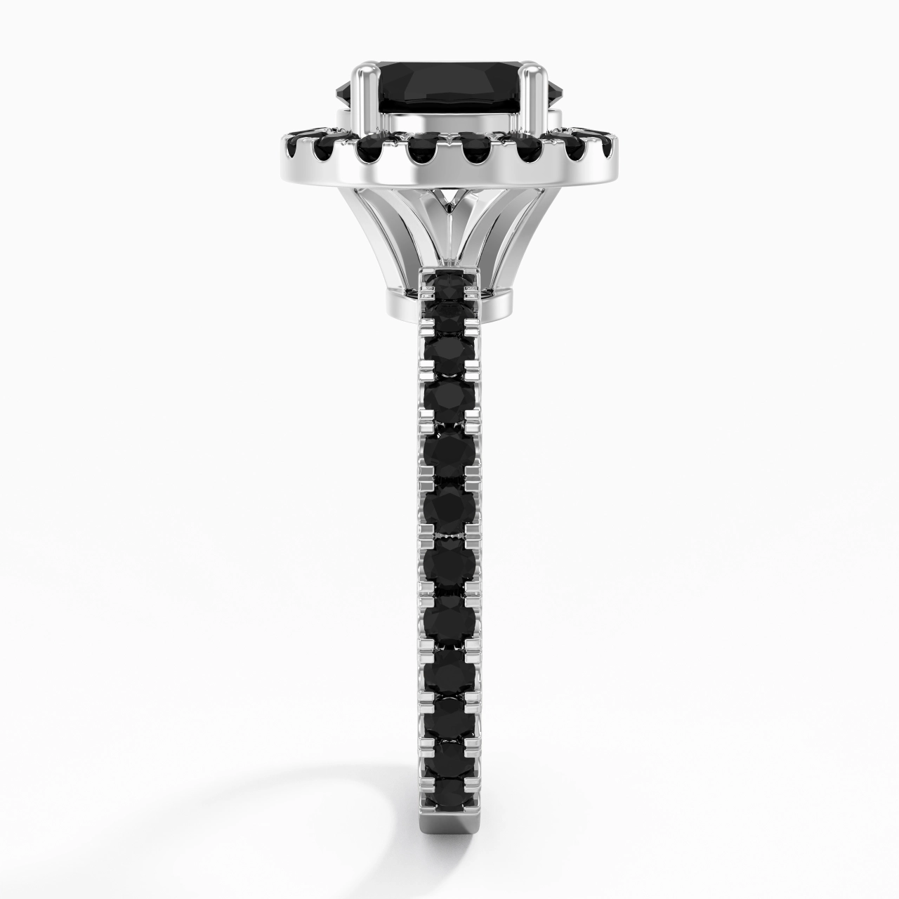 Delicado Ovalado 1.50ct Circonio cúbico Anillo de Compromiso